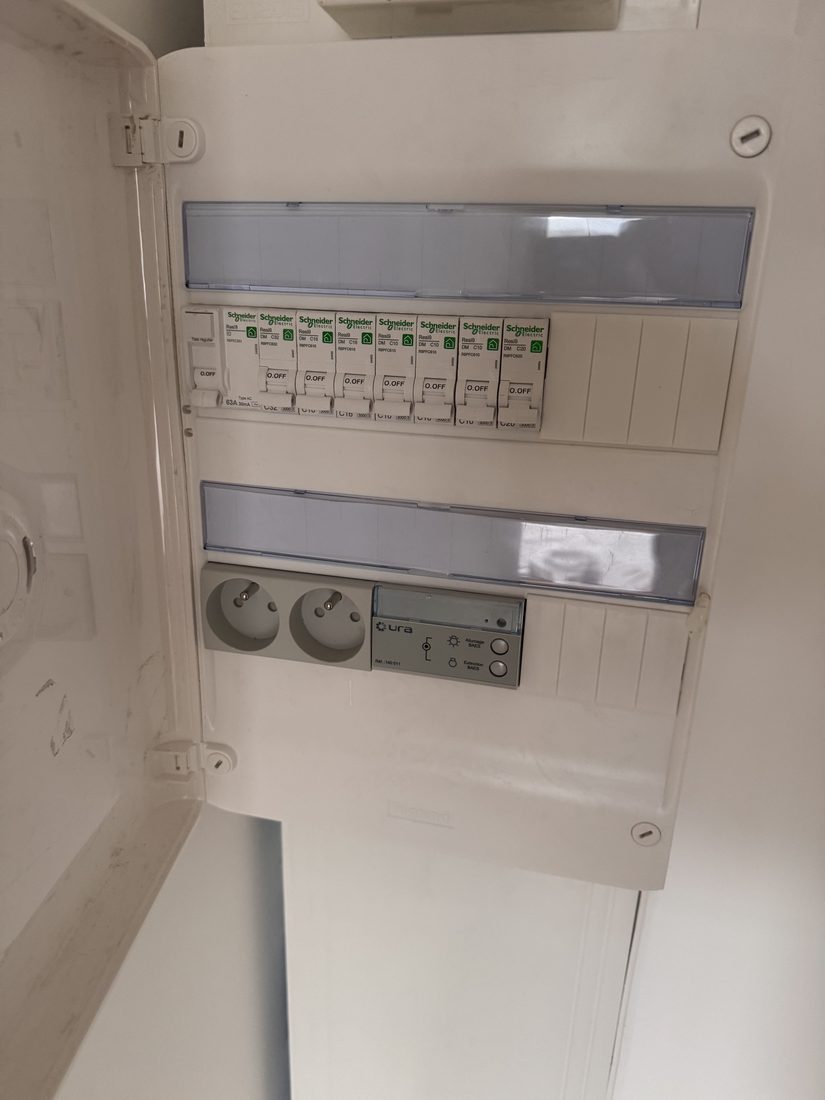 Le tableau électrique terminé