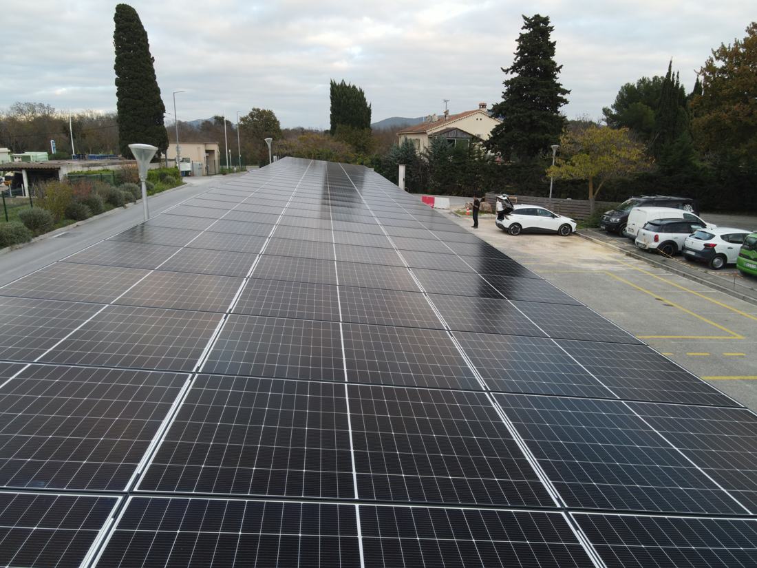 Les 105 modules de l'ombrière